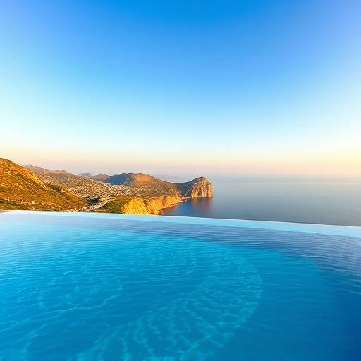 Piscina infinity del hotel 'Brisas del Alma' con vistas a la costa de Andaluc&iacute;a
